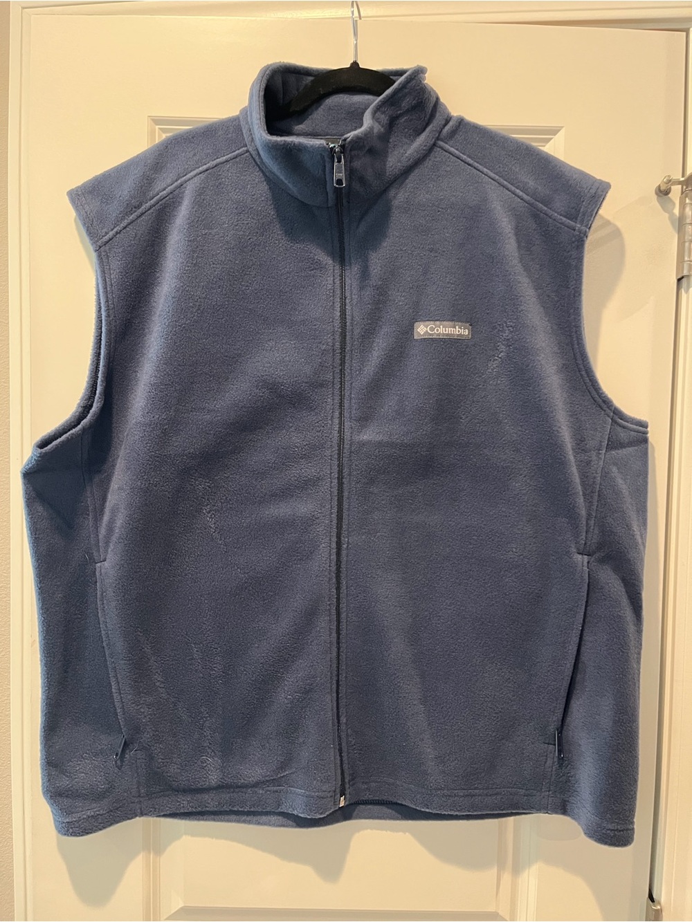 Columbia Men’s Zip-Up Fleece Vest - Blue